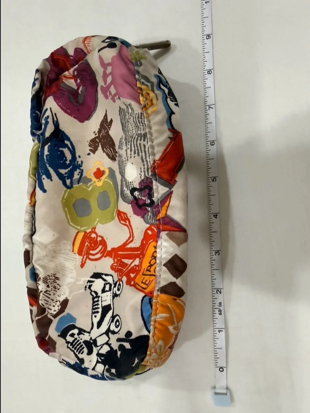 LeSportsac Graffiti Print Cosmetic Makeup Travel Pouch Y2K Rare